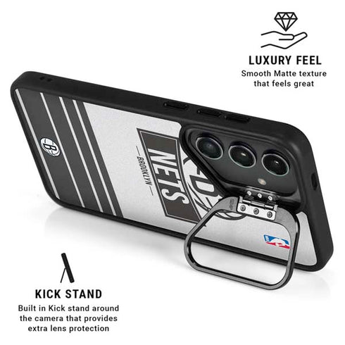 NBA Brooklyn Nets Static Galaxy S26 Plus Kickstand Case