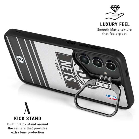 NBA Brooklyn Nets Static Galaxy S26 Ultra Kickstand Case