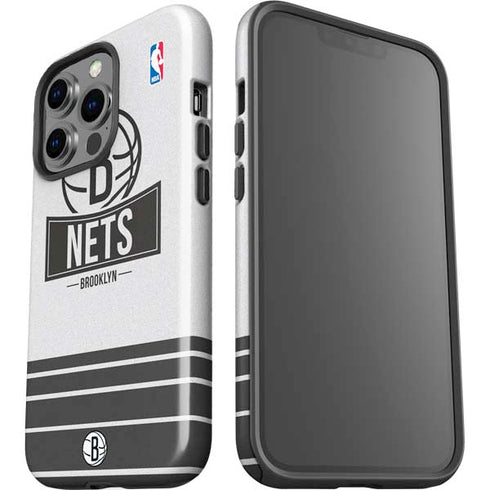 NBA Brooklyn Nets Static iPhone 15 Pro Impact Case