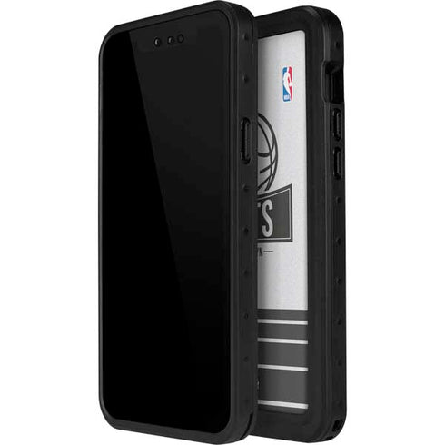 NBA Brooklyn Nets Static iPhone 15 Pro Waterproof Case