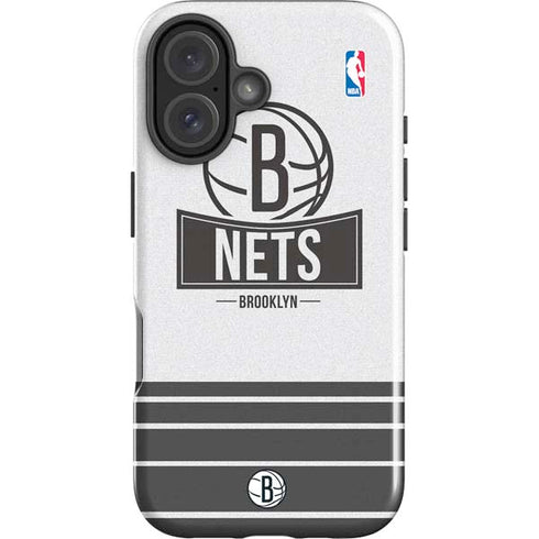 NBA Brooklyn Nets Static iPhone 16 Impact Case