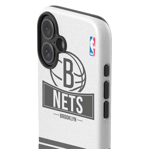 NBA Brooklyn Nets Static iPhone 16 Impact Case