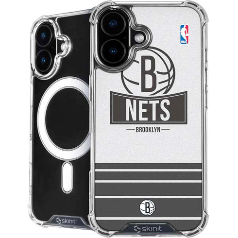 NBA Brooklyn Nets Static iPhone 16 MagSafe Case