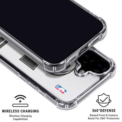 NBA Brooklyn Nets Static iPhone 16 Plus Clear Case