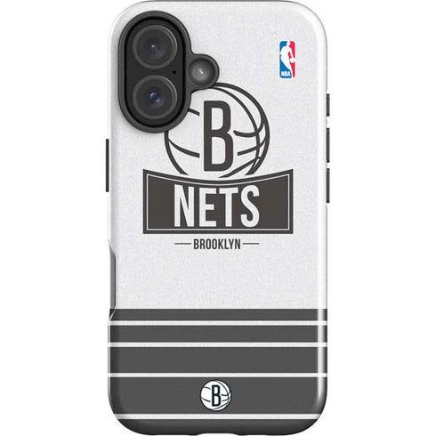 NBA Brooklyn Nets Static iPhone 16 Plus Impact Case