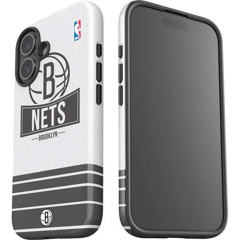 NBA Brooklyn Nets Static iPhone 16 Plus Impact Case