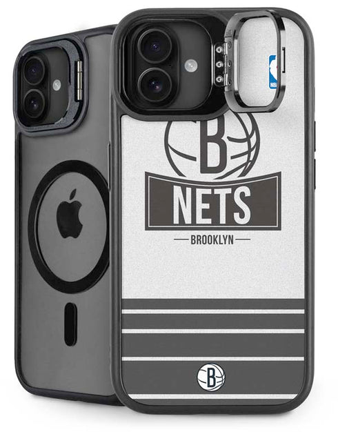 NBA Brooklyn Nets Static iPhone 16 Plus Kickstand Case