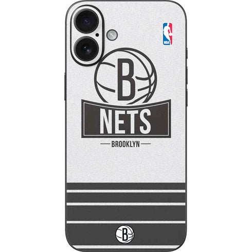 NBA Brooklyn Nets Static iPhone 16 Plus Skin