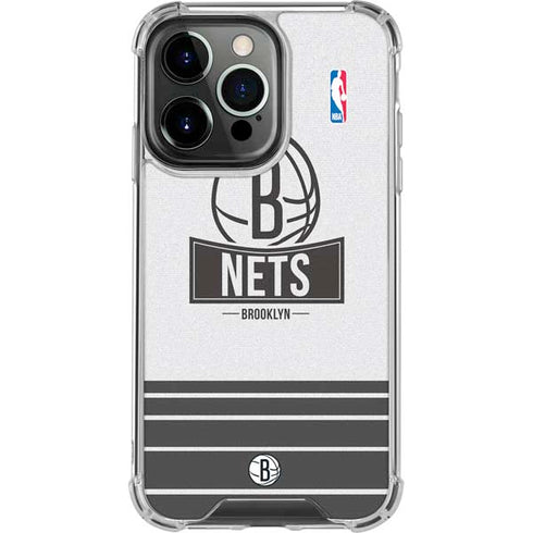 NBA Brooklyn Nets Static iPhone 16 Pro Clear Case
