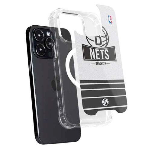 NBA Brooklyn Nets Static iPhone 16 Pro MagSafe Case