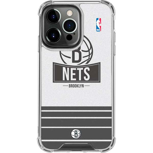 NBA Brooklyn Nets Static iPhone 16 Pro Max Clear Case