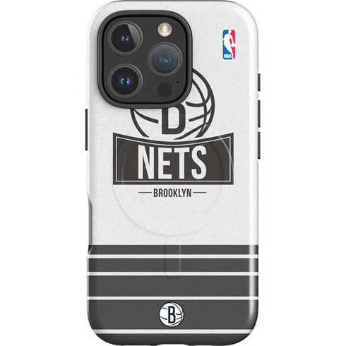 NBA Brooklyn Nets Static iPhone 16 Pro Max Magsafe Impact Case