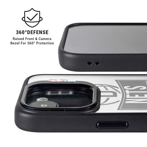 NBA Brooklyn Nets Static iPhone 16e Kickstand Case