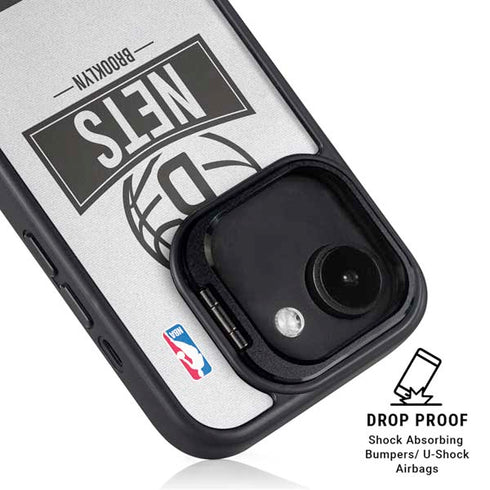 NBA Brooklyn Nets Static iPhone 16e Kickstand Case