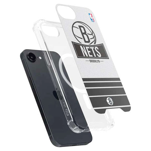 NBA Brooklyn Nets Static iPhone 16e MagSafe Case