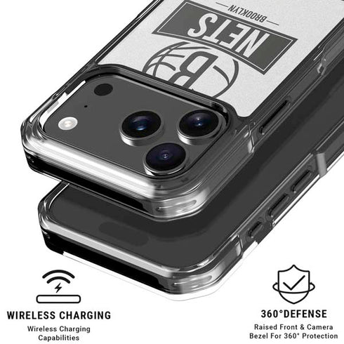 NBA Brooklyn Nets Static iPhone 18 Pro Clear Case