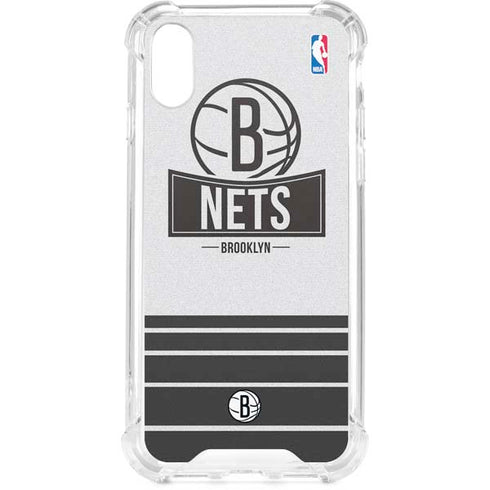NBA Brooklyn Nets Static iPhone XS Clear Case