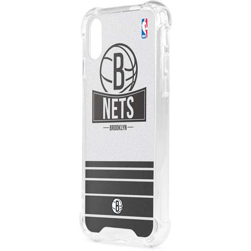 NBA Brooklyn Nets Static iPhone XS Clear Case