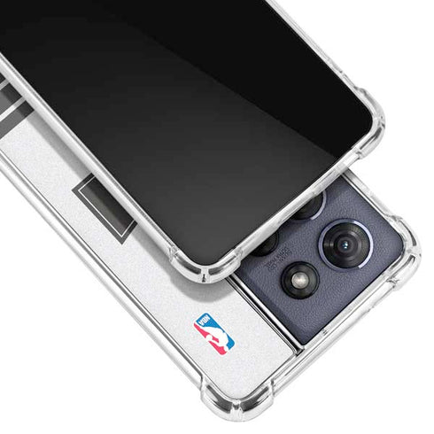NBA Brooklyn Nets Static Moto G 5G (2025) Clear Case