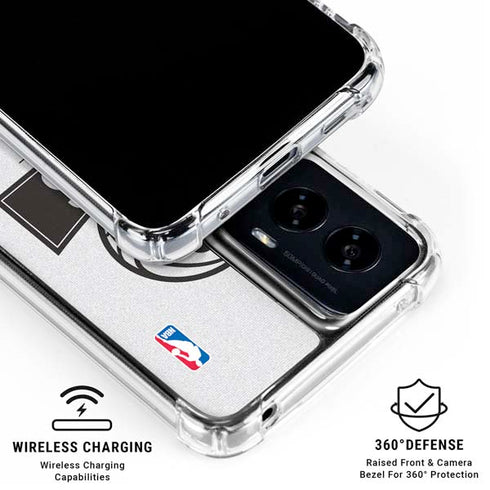 NBA Brooklyn Nets Static Moto G Power 5G (2024) Clear Case