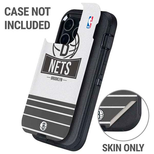 NBA Brooklyn Nets Static Otterbox Defender iPhone Skin