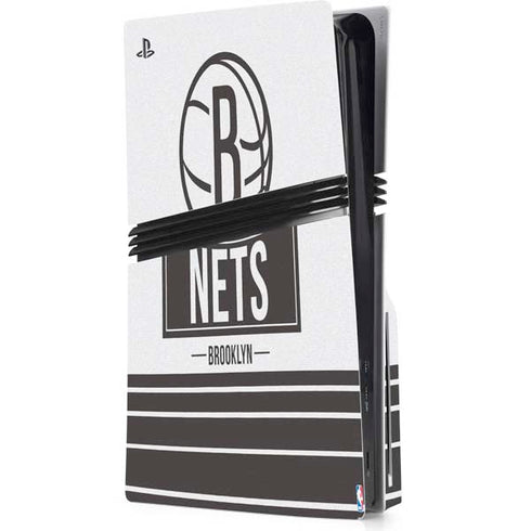 NBA Brooklyn Nets Static PS5 Pro Disk Console Skin