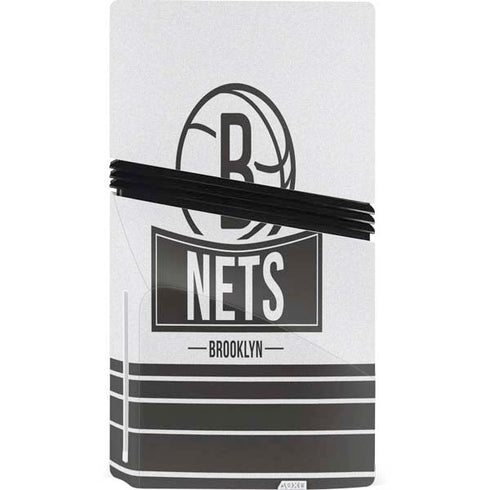 NBA Brooklyn Nets Static PS5 Pro Disk Console Skin