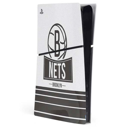 NBA Brooklyn Nets Static PS5 Slim Digital Edition Console Skin