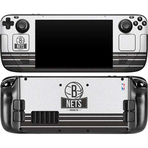 NBA Brooklyn Nets Static Steam Deck Handheld Gaming Computer OLED Skin
