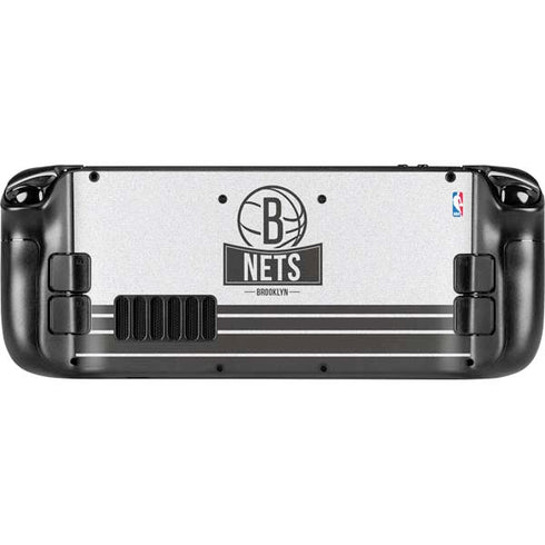 NBA Brooklyn Nets Static Steam Deck Handheld Gaming Computer OLED Skin