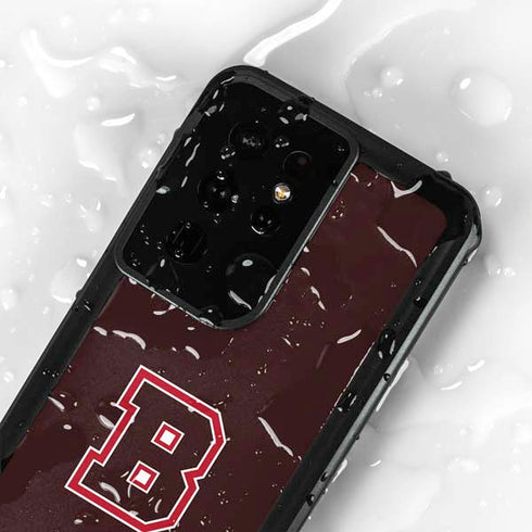 Brown University B Logo Galaxy S24 Ultra Waterproof Case