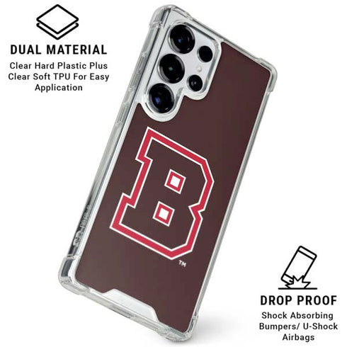 Brown University B Logo Galaxy S25 Ultra Clear Case