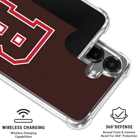 Brown University B Logo Galaxy S26 Clear Case