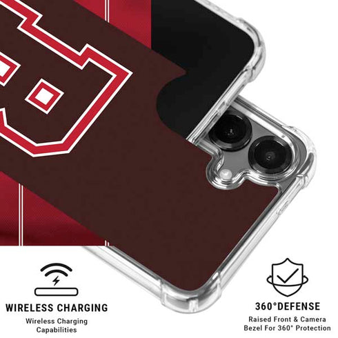 Brown University B Logo Galaxy S26 Plus Clear Case