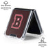 Brown University B Logo Galaxy Z Flip6 Clear Case