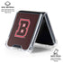 Brown University B Logo Galaxy Z Flip7 Clear Case