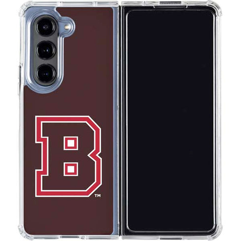 Brown University B Logo Galaxy Z Fold5 5G Clear Case