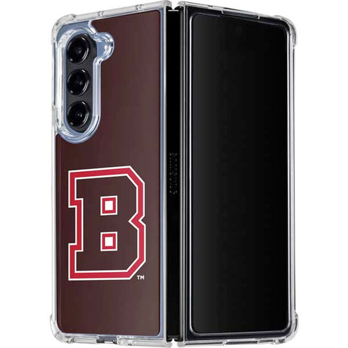 Brown University B Logo Galaxy Z Fold5 5G Clear Case
