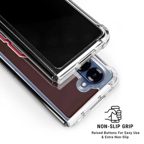 Brown University B Logo Galaxy Z Fold7 Clear Case