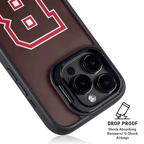 Brown University B Logo iPhone 14 Pro Kickstand Case