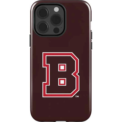 Brown University B Logo iPhone 15 Pro Impact Case