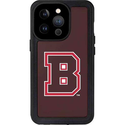 Brown University B Logo iPhone 15 Pro Waterproof Case