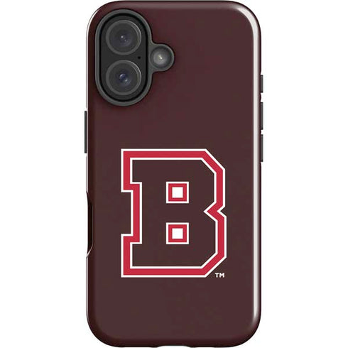 Brown University B Logo iPhone 16 Impact Case