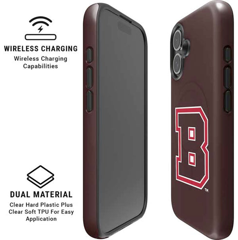 Brown University B Logo iPhone 16 Magsafe Impact Case