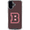 Brown University B Logo iPhone 16 Plus Clear Case