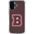 Brown University B Logo iPhone 16 Plus Clear Case