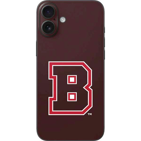 Brown University B Logo iPhone 16 Plus Skin