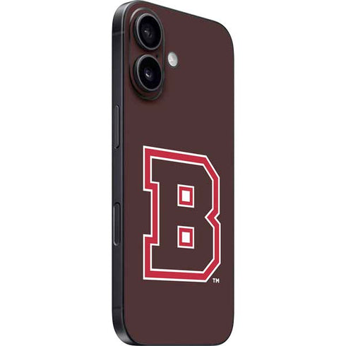 Brown University B Logo iPhone 16 Plus Skin