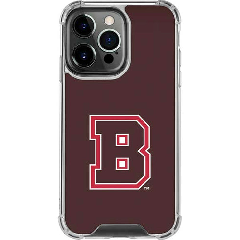 Brown University B Logo iPhone 16 Pro Clear Case