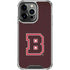 Brown University B Logo iPhone 16 Pro Clear Case
